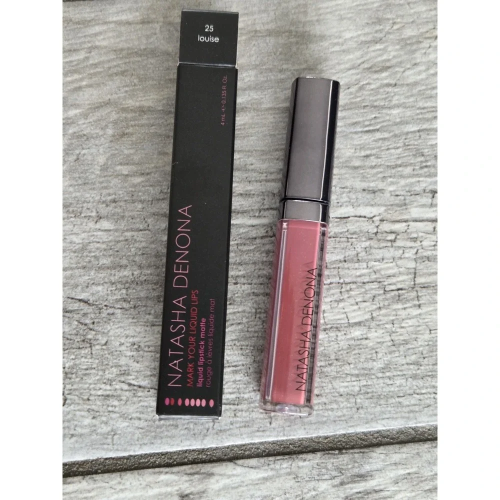 Natasha Denona Mark Your Liquid Lips Matte Lipstick Louise #25 Rosy 4 mL NEW